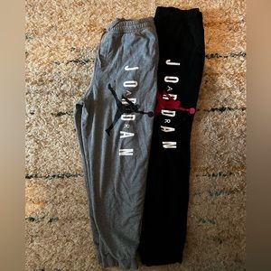 Two pair of jordan sweat pants! Both XL